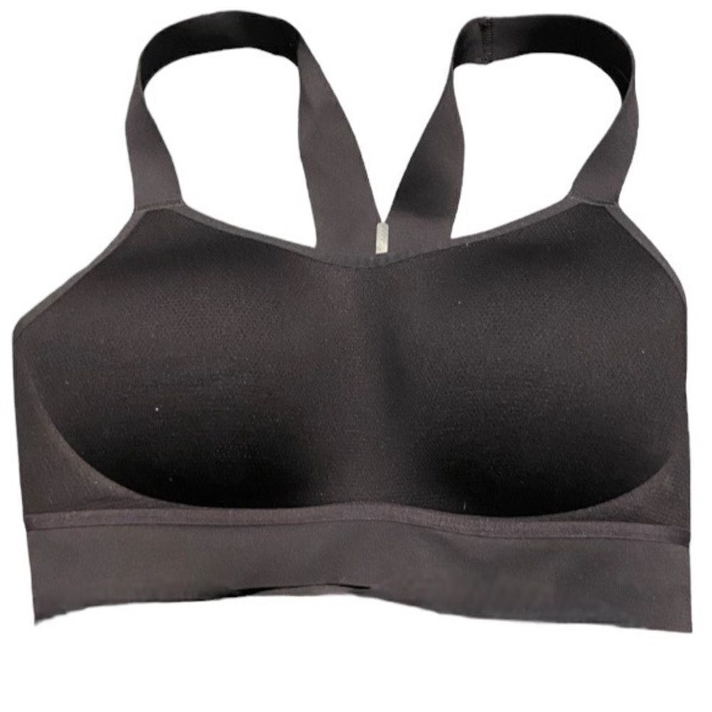 NIKE Dri-Fit Wm’s Sz Med Black Lightly Padded Wise Band Razor Back Sports Bra